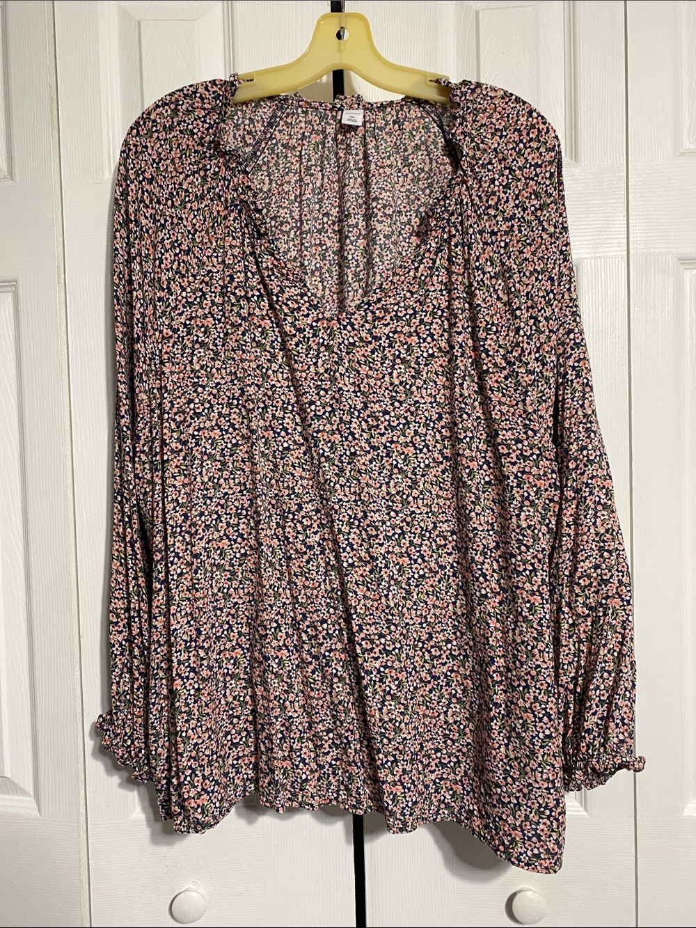 Old Navy floral lightweight blouse top shirt size XXL